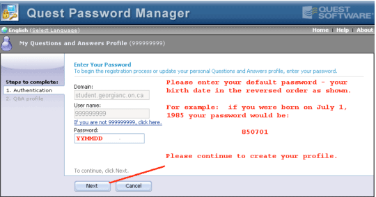 Enter your password